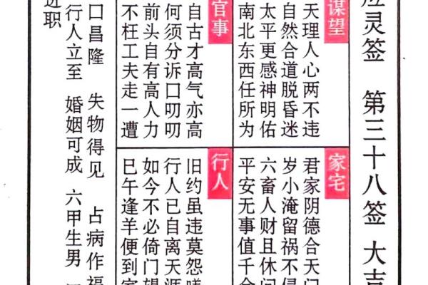 上帝公灵签17