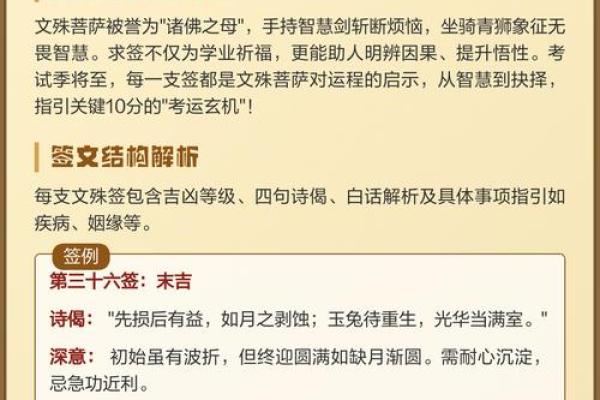 哪个寺庙文殊菩萨灵签最多