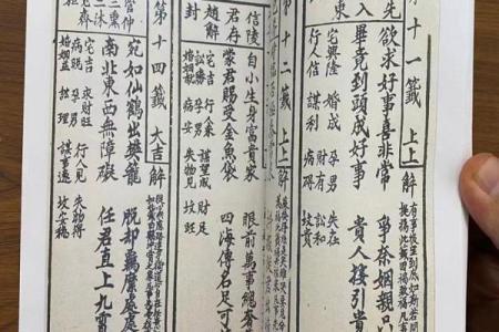 菩萨灵签第1签