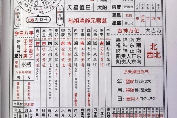万年历测八字算命