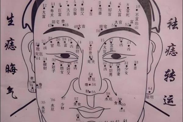 面相额头痣相图解算命