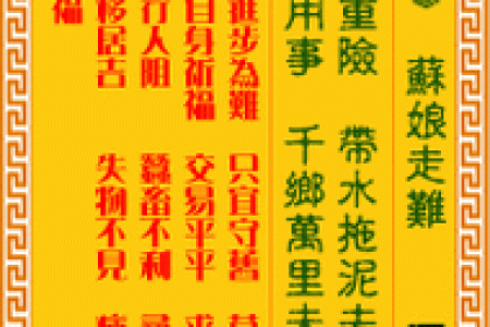 观音灵签解签