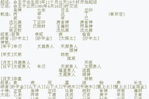 查八字喜用神