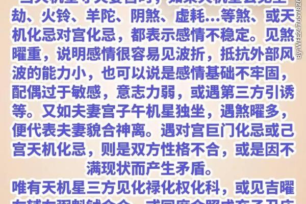 紫微斗数之夫妻宫与诸星,天机星在夫妻宫是什么意思？