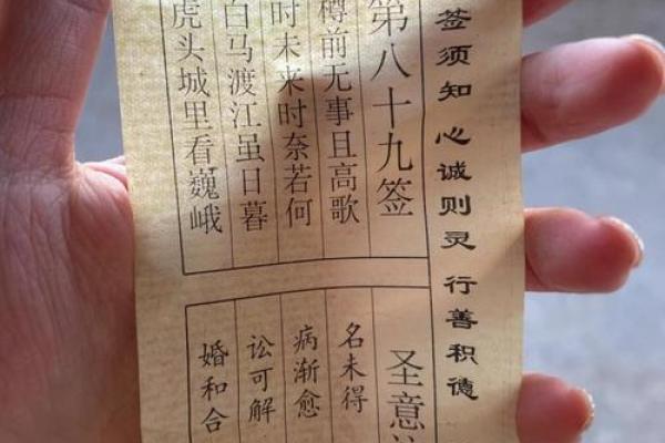 天后灵签62签