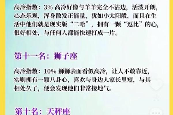 哪个星座高冷毒舌最强