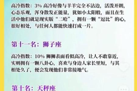 哪个星座高冷毒舌最强