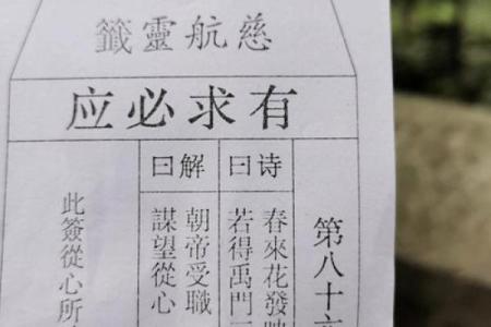 观音灵签第八十四签花发