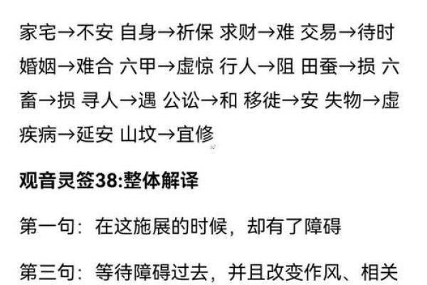 观音灵签九十签详解