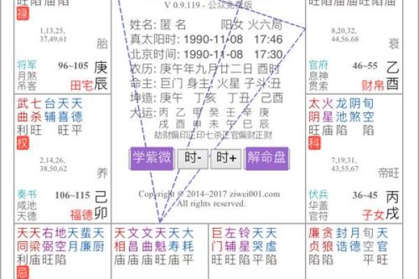 香港紫微命盘免费算命