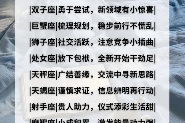 短视频不同星座明日运势