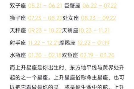 上升星座和下降星座对应吗图片