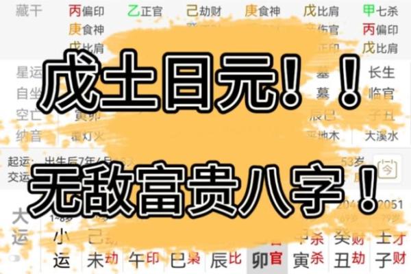 火炎土燥富贵八字