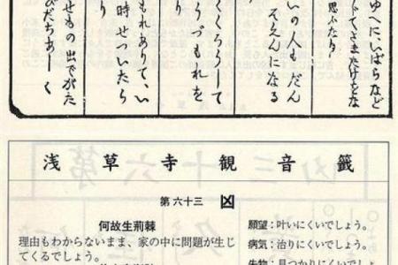 观音灵签八十九签解签