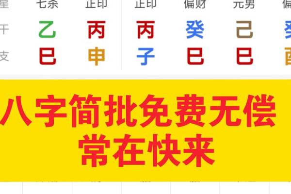 免费八字详批一生