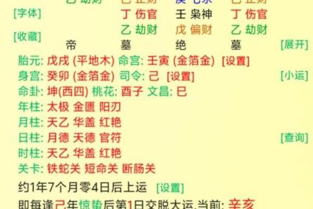 财局的八字
