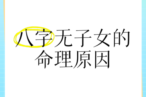无子八字