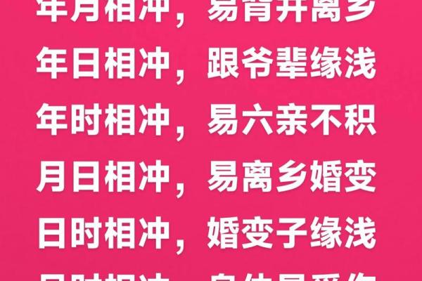 八字全部相冲好不好