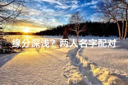 缘分测试姓名配对打分免费 免费测缘分与姓名测试？