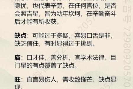紫微斗数诸星落诸宫之：巨门星奴仆宫详解
