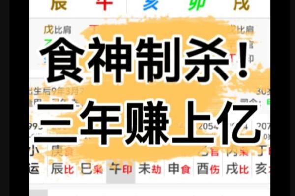 食神制杀八字