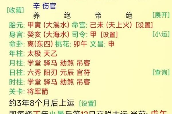 八字喜忌查询