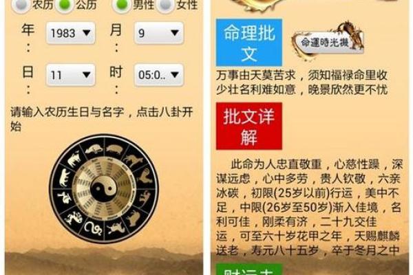 电脑算命生辰八字免费