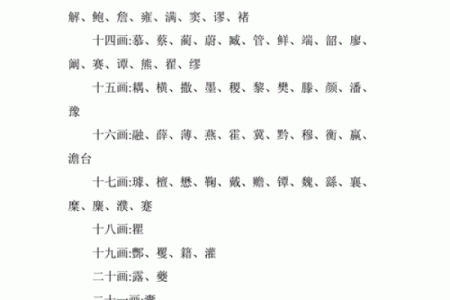 名字笔画算命