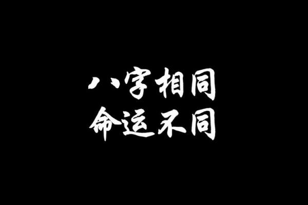 八字相同，命途各异，真是造化弄人