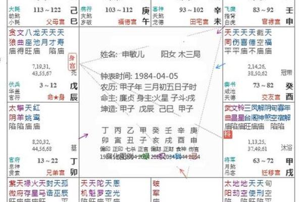 八字命宫天相