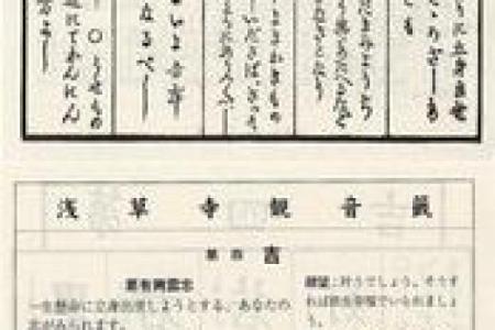 观音灵签答案大全解签