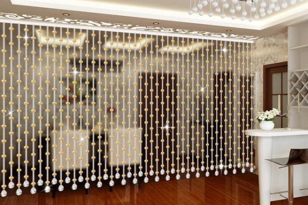 珠帘隔断风水效果图