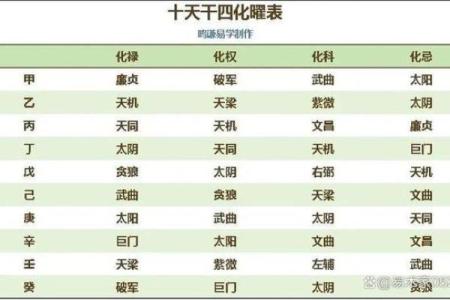 紫微斗数之生年干四化表象：官禄宫四化表象