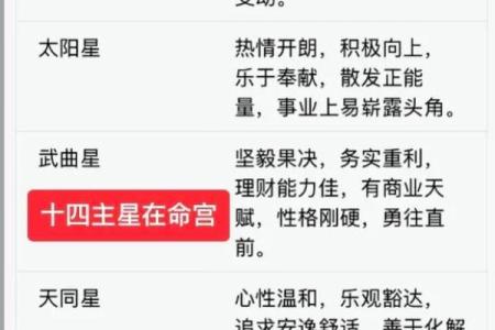 紫薇斗数命宫酉宫