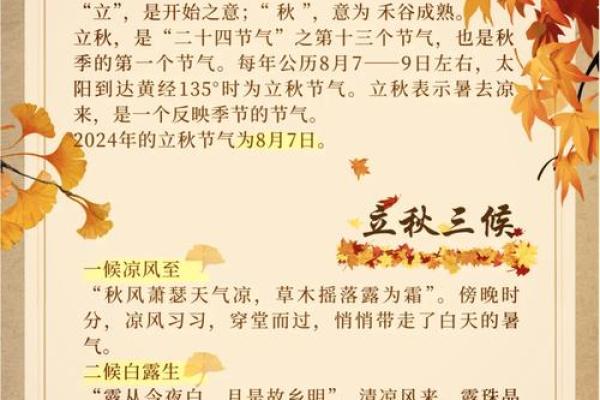 立秋八字 立秋八字