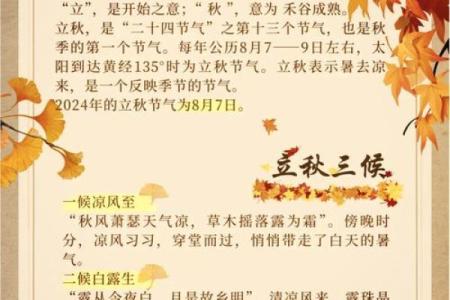 立秋八字