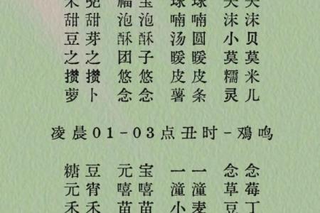 宝宝时辰名字打分测试