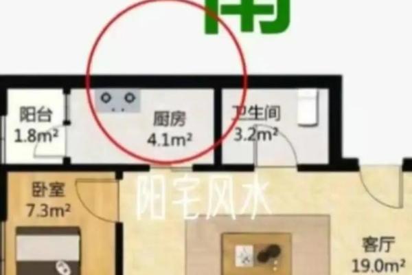 座北朝南房子厨房风水