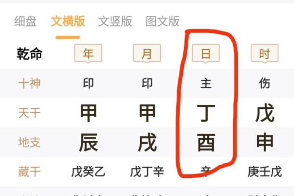 八字日干本性
