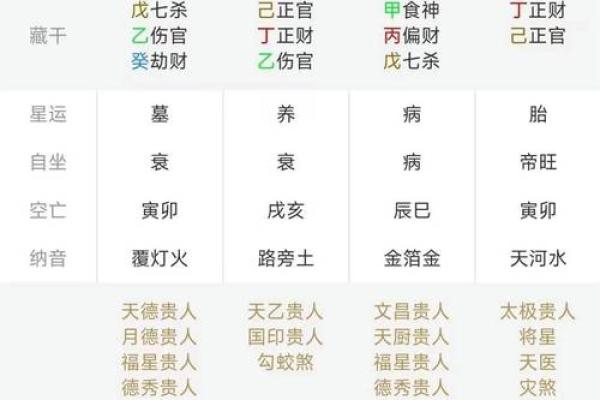 八字排盘怎么看图解