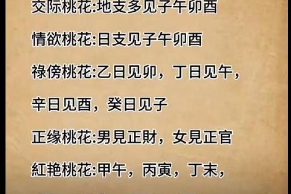 女人桃花八字