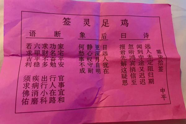 诸葛灵签第306签